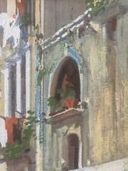🔥 Antique Old Italian European Impressionist Cityscape Painting, Yves GIANNI