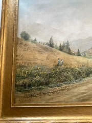 Antique Early California Painting Landscape American Listed Los Angeles 1910’s