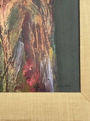 Mid Century Abstract Painting Modernism Expressionism 1950’s Non Objective Oil