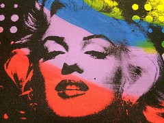 MARILYN MONROE original SILKSCREEN & Acrylic on CANVAS by GAIL RODGERS SIGNED