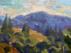 Oil Painting Highland Batrakov V. Unframed Original Home Decor Art nAAA2566