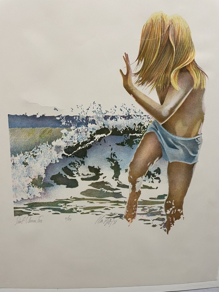 Ronald (Ron) William Bolt. (Canadian, 1938-) “Surf Chaser II” Serigraph , #4/100