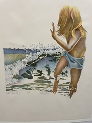 Ronald (Ron) William Bolt. (Canadian, 1938-) “Surf Chaser II” Serigraph , #4/100
