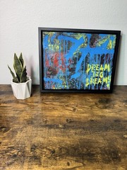 Original Abstract Graffiti Street Art Painting “Dreams” Signed Framed 2026