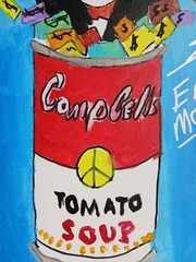 Expressionism/Abstract 11×14 Soup Man Signed Colorful Hand Made Painting