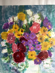 Aquarell Aribert Frosch *1932 -2023 Stillleben Blumen Blüten Vase Signiert