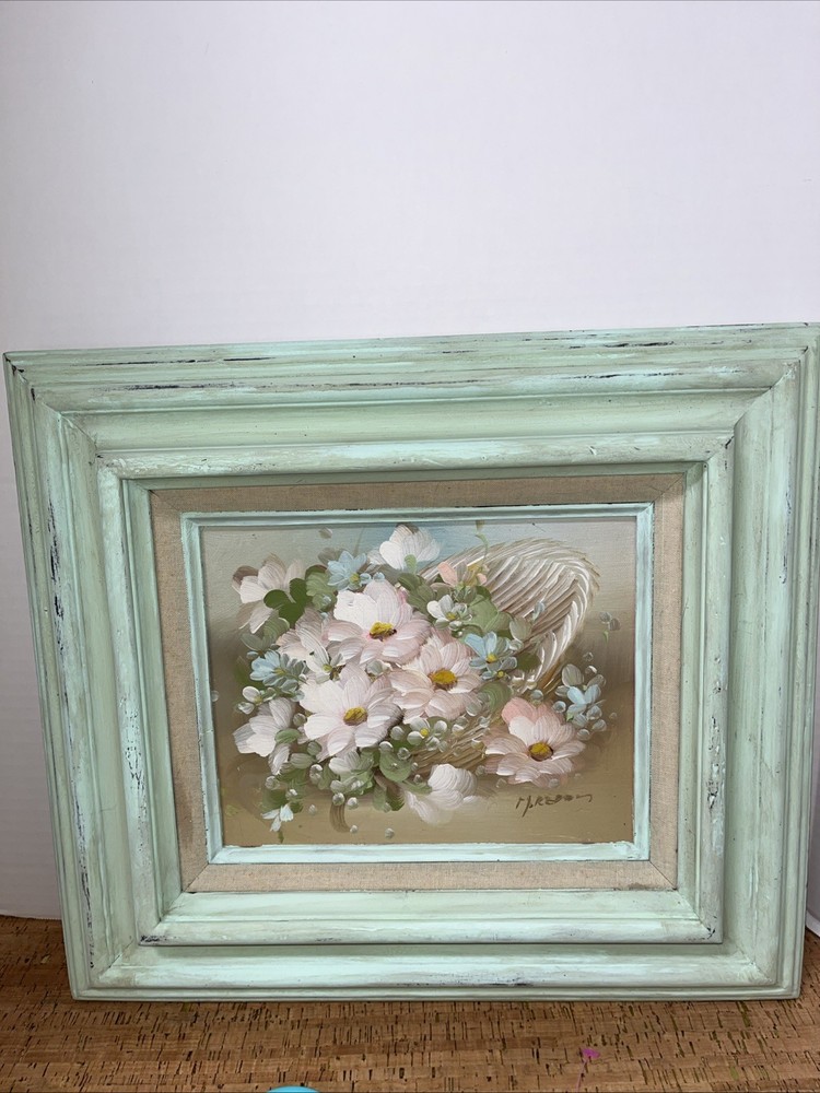 Original Art Floral 17×15 1/2 Inches Cottagecore