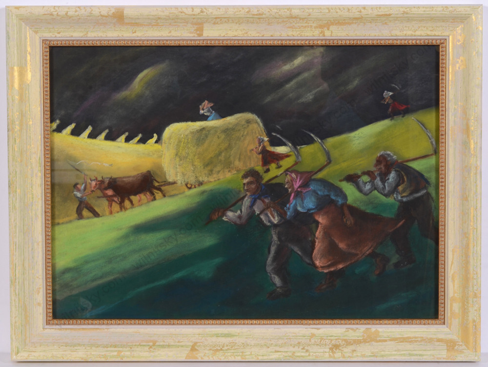 Hedi Schick (1906-1999) „Bad weather coming“, pastel, 1930s