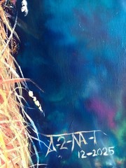 ALAIN DONATE Original Oil CANVAS PAINTING CUBAN ARTIST SURREAL 36″X 48″ C.O.A