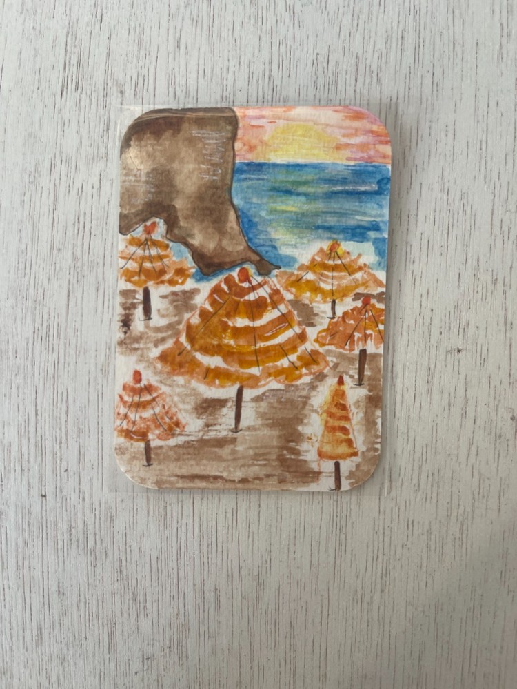 Original Watercolor ACEO „Portofino on my mind“ signed by alissamorgan