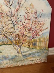 Oil Painting Triptych Original Reproduction Barbara J Koivisto Van Gogh 75×35”