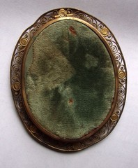 Signed Antique Miniature Portrait of Anna Hillmayer