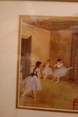 FRAMED MATTED EDGAR DEGAS COLOR ART PRINT „THE DANCE FOYER AT THE OPERA (1872)“