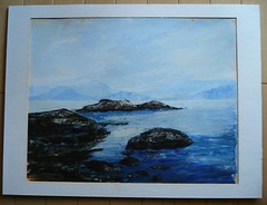 MYSTERY IMPRESSIONISM IMPRESSIONIST COASTAL ROCKY COAST SEASCAPE SEA OCEAN PTG