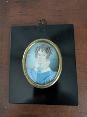 Superior Portrait Miniature By Thomas Cox, c 1815