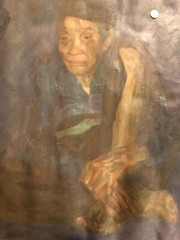 Vietnamese Vintage original oil painting bought many years ago from Vietnam