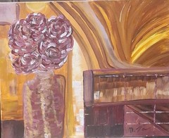 Library, Acrylic Painting – 16×20 Hand Painted Artwork on Canvas