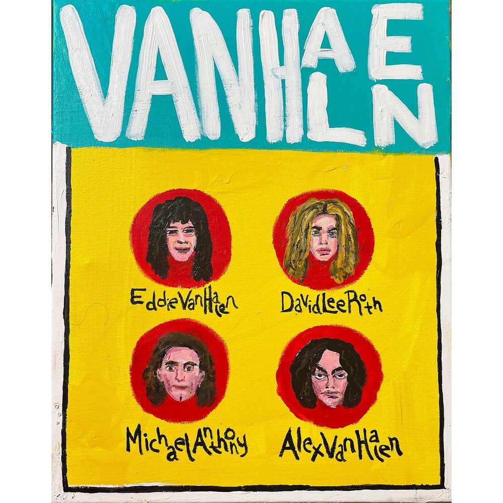 Van Halen Original Acrylic on Canvas 16×20 by Sergio Santos @ElSantosWorld