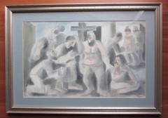 Miroslav Rada Czech artist style of Picasso or Braque mid-century modernist
