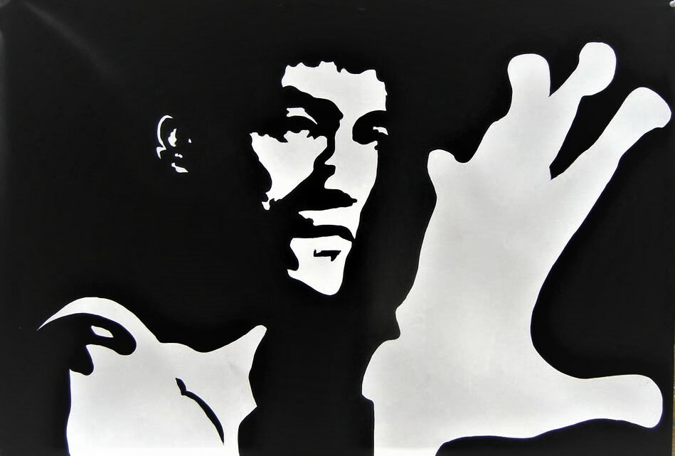 Oil Painting on Canvas Art- Bruce Lee „The Way of the Dragon“ 100% HAND PAINTED