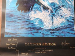 Guy Harvey Signed “Sailfish Bridge” Lithograph Ltd Editon #356/500 Personalized