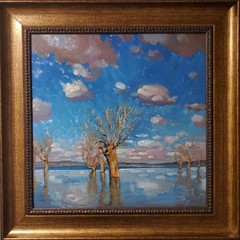 Original Oil Painting, Framed, Home Decor „Spring Symphony“