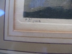 A Pair of French Color Etching Lithographs Landscape Signed Limited Edition