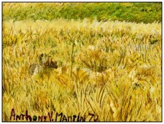 Anthony V Martin Original Acrylic Painting On Board Landscape Framed Signed Art