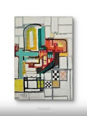 The Mall ORIGINAL Acrylic Painting On 50 x 70 Cm / 19 x 27 In Canvas Wall Art