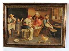 Painting inspired by „A Happy Family“ by Eduardo Eugenio Zampighi
