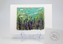 Wildflowers Blank Gift Greeting Card Alpine Meadow Needle Felt Melissa Philbrook