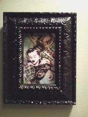 Original Abstract Composition Mixed Media And Collage Painting By Artist D.M.N