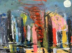 Original Artwork Abstract Painting „Twister“ by Matt Makela Acrylic on Linen