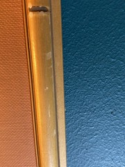MCM Tiki Painting In Bamboo Style Frame By Ron 11” X 21”