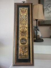 Neoclassical Reverse Paintings on Glass with Many Intricate Paintings