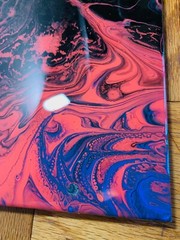Abstract Fire Painting – Resin Sealed ClearCoat – 11 x 14 Inches – Original