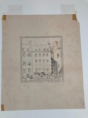 ERNEST ALBERT MELCHERT Signed OLD QUEBEC CITY, CANADA Original Pencil Sketch