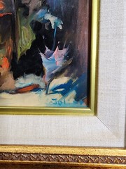 Beautiful Lot of five (5) Julian Ritter Original Clown Oil Paintings