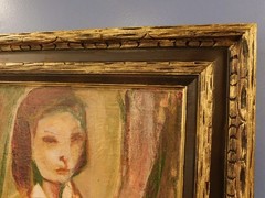 LARGE 1957 FAUVIST BAY AREA FIGURATIVE EXPRESSIONIST SCHOOL Oil PAINTING – KEITH