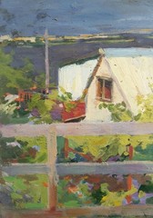 Oil painting Summer Ukrainian painter Unframed Decor original landscape art