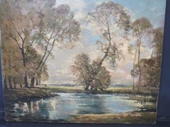 George Davidson Scottish Aberdeen River Landscape Early 20th Century