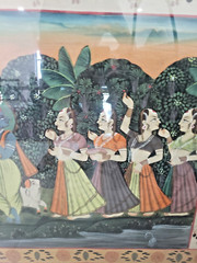 Pichwai Painting lord krishnaPaintingonSilkforProsperity PeaceFramed 53×40 34lbs