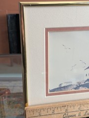 Original Vtg Watercolor Painting San Diego Point Loma Lighthouse Signed Frances