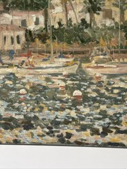 Impressionist Painting Impressionism Beach Coast Nautical Bowen Island Harbor