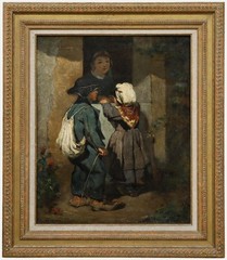 Armand Doré (1824–1882) – French School 19th Century Oil, Mother and Children
