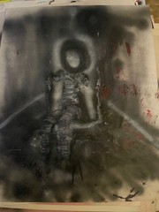 Original Painting 22×28 “Swing” graffiti street art poster size acrylic spray