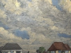 Oil On Panel Signed RODNEY And Titled On The Back “ Wheat Field – Barbizon „
