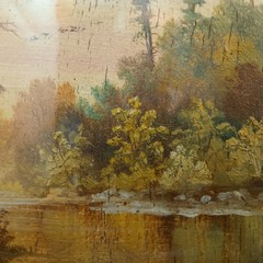 A.T. Gregory „Island Near Beaumaris“ Oil On Wood Panel, c.1901 Toronto 16×14 OBO