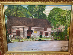 Vintage The Shelter House 22″H x 28″ Painting Framed Signed P.A. Winzer 1971