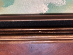 VTG Original Oil Painting Seascape Wave Ocean BEAUTIFUL Detailed Frame MCM
